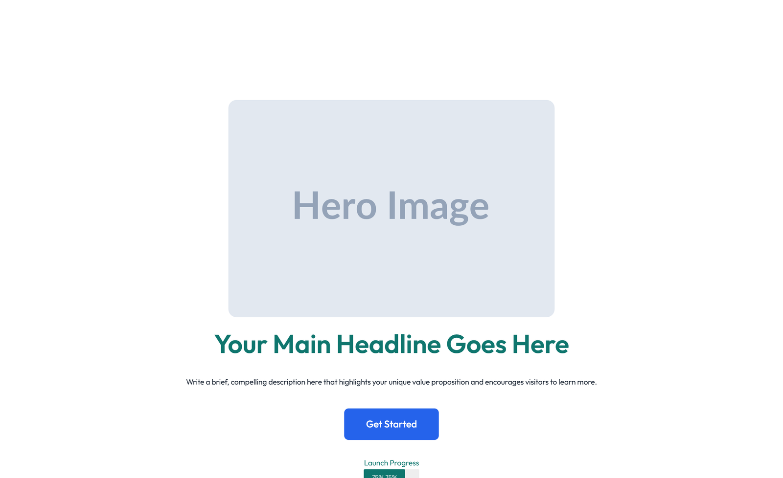 Centered Hero with H1, Subtitle, Two CTA Buttons 18 - Elementor component