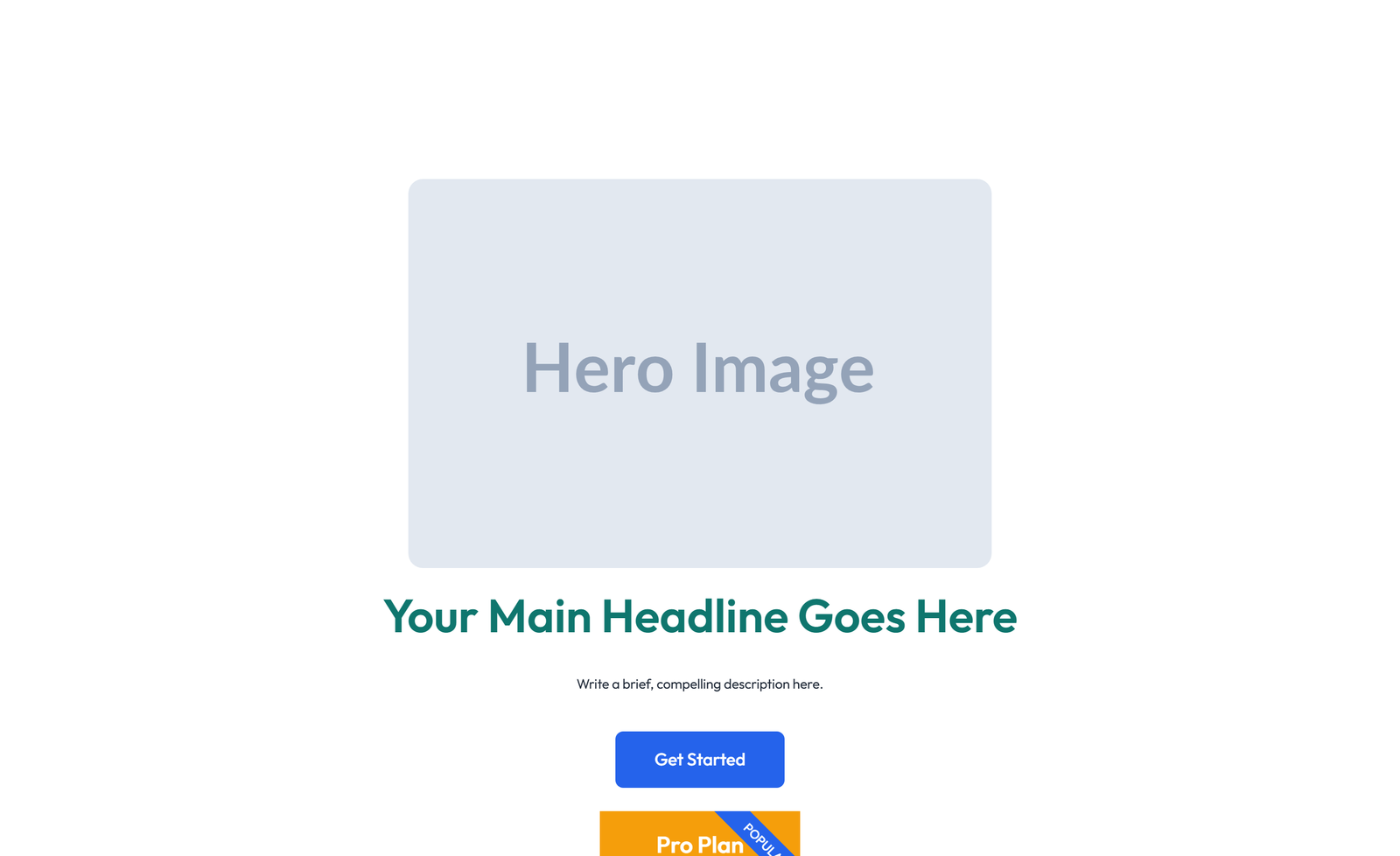 Centered Hero with H1, Subtitle, CTA, Social Icons 19 - Elementor component