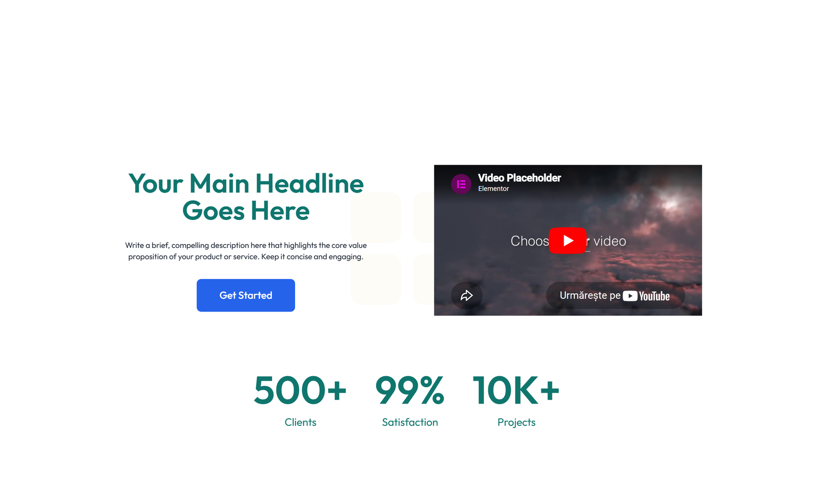 Split Hero with Image Left and Text Right and CTA 20 - Elementor component