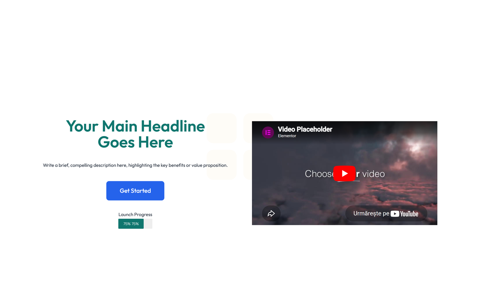 Split Hero with Image Left and Text Right and CTA 21 - Elementor component