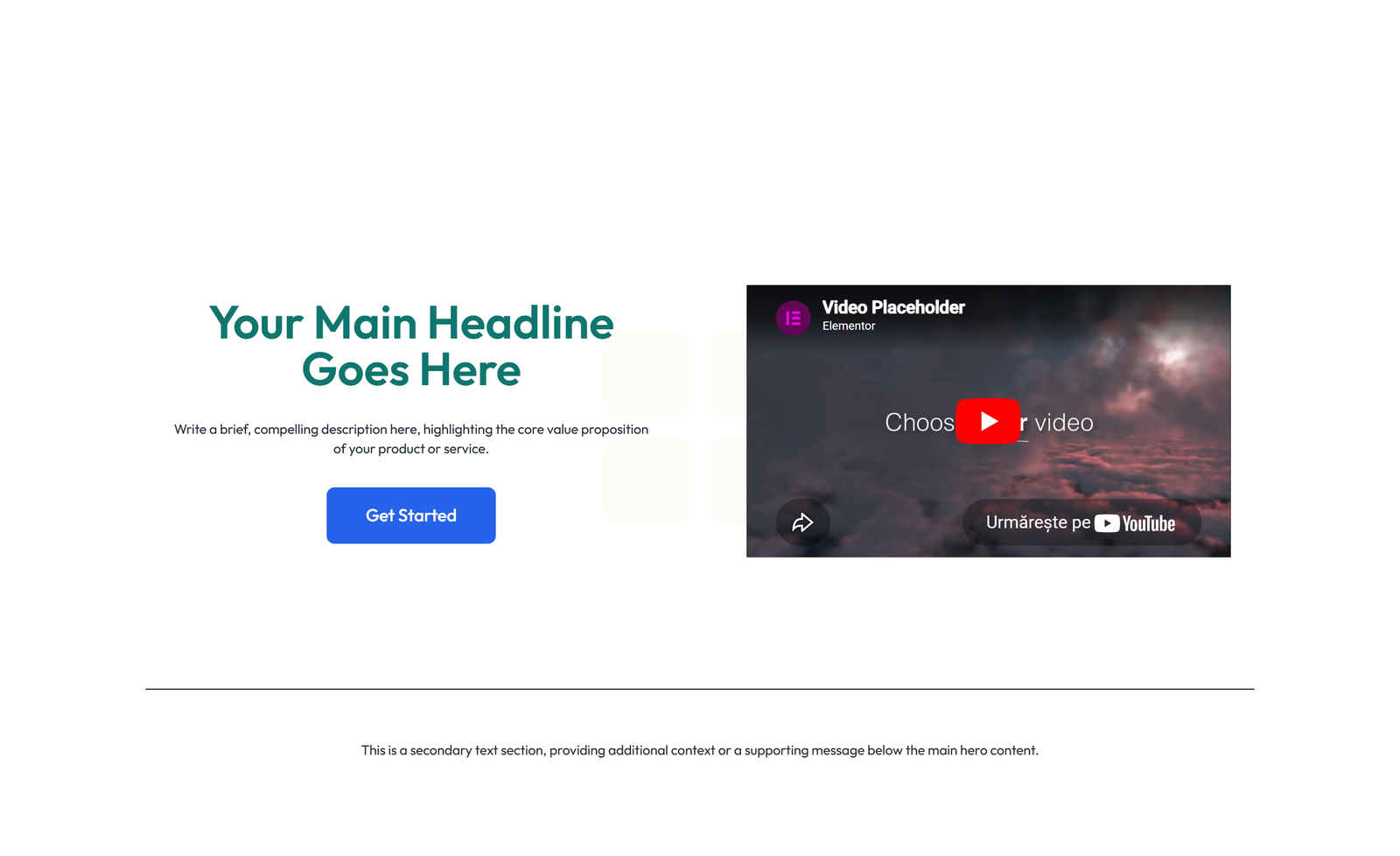 Split Hero with Text and Counters Left and Image Right 22 - Elementor component