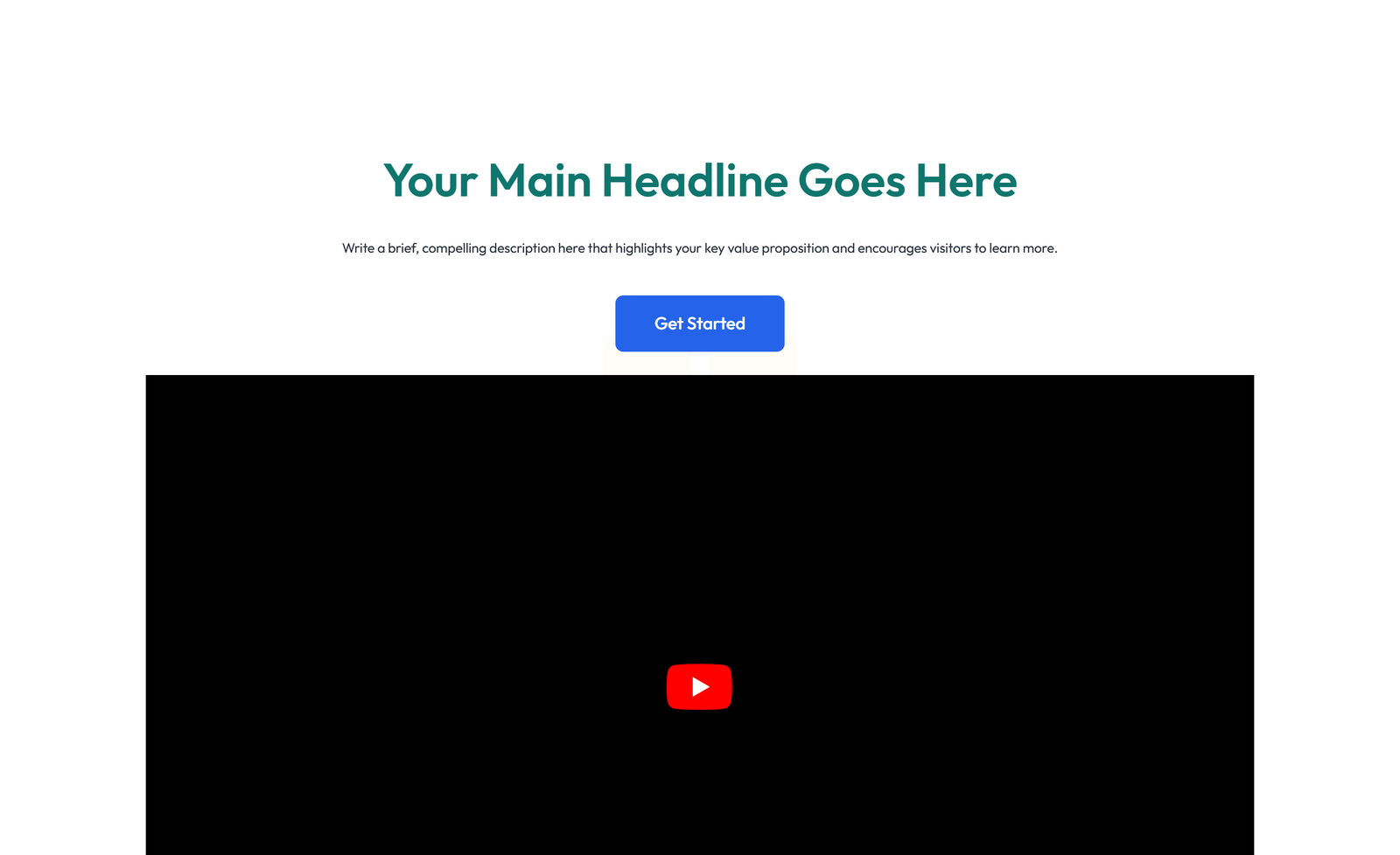 Centered Hero with H1, Subtitle, CTA, Trust Logos 23 - Elementor component