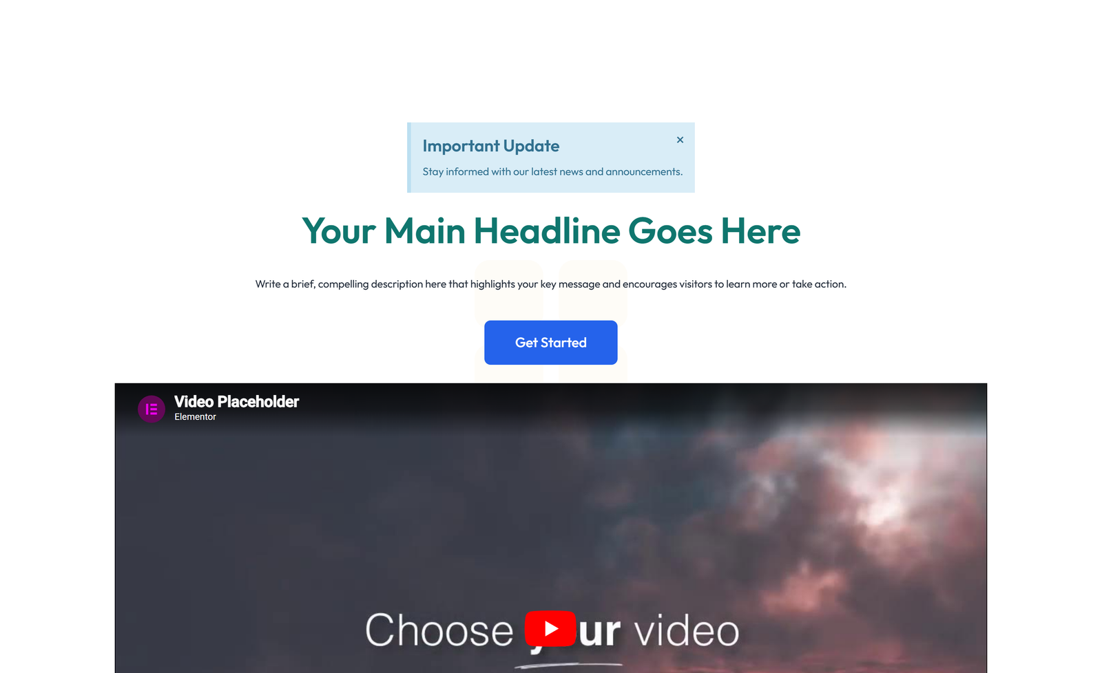 Split Hero with Text Left and Image Right and Two Buttons 24 - Elementor component