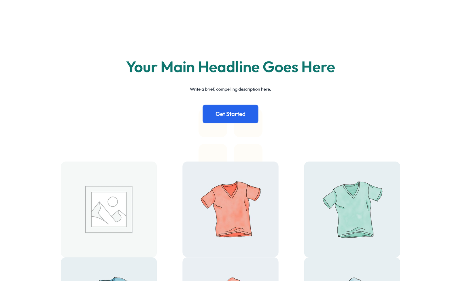 Centered Hero with H1, Subtitle, CTA, Social Icons 28 - Elementor component