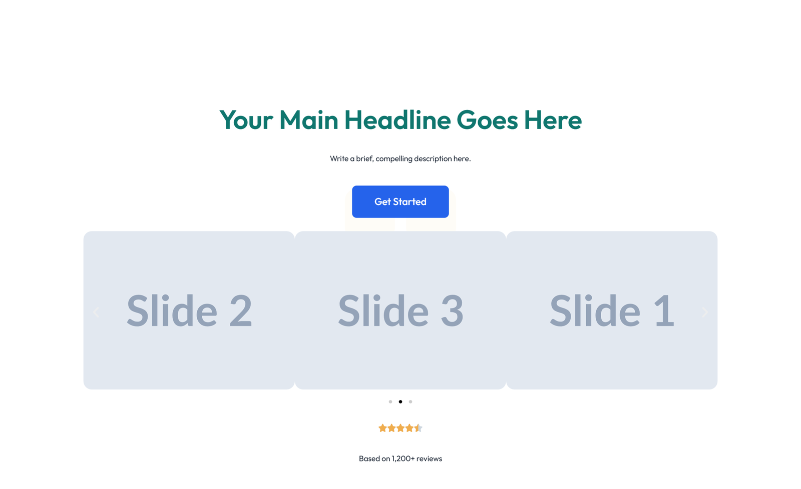 Centered Hero with H1, Subtitle, Two CTA Buttons 31 - Elementor component