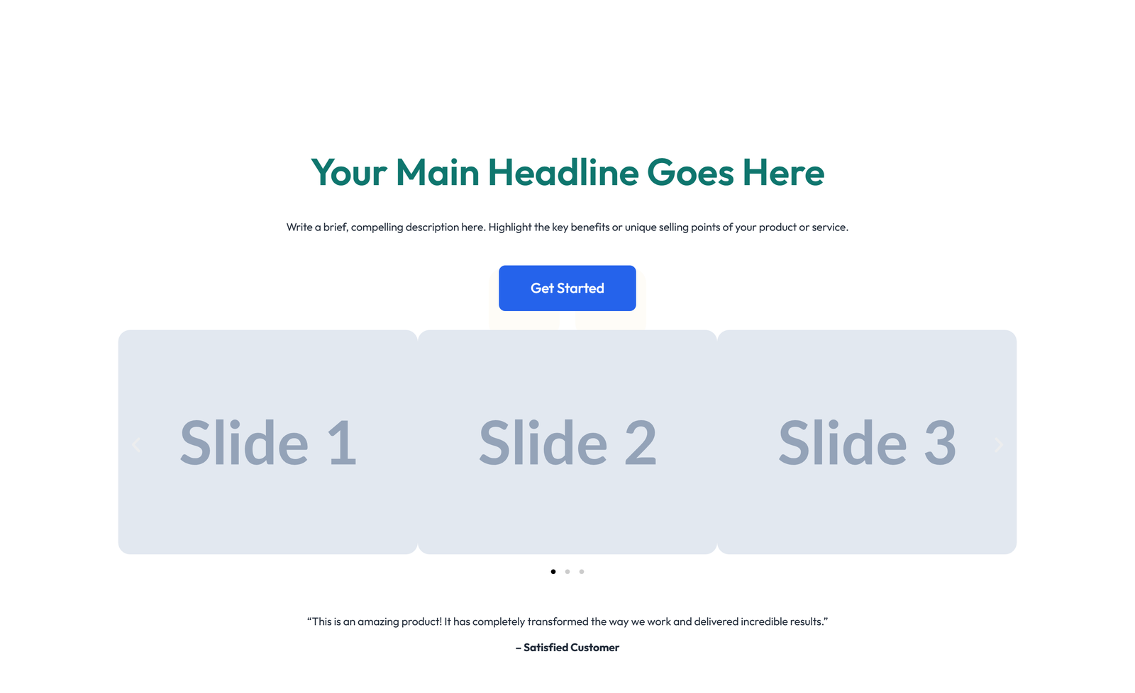 Centered Hero with H1, Subtitle, Two CTA Buttons 32 - Elementor component