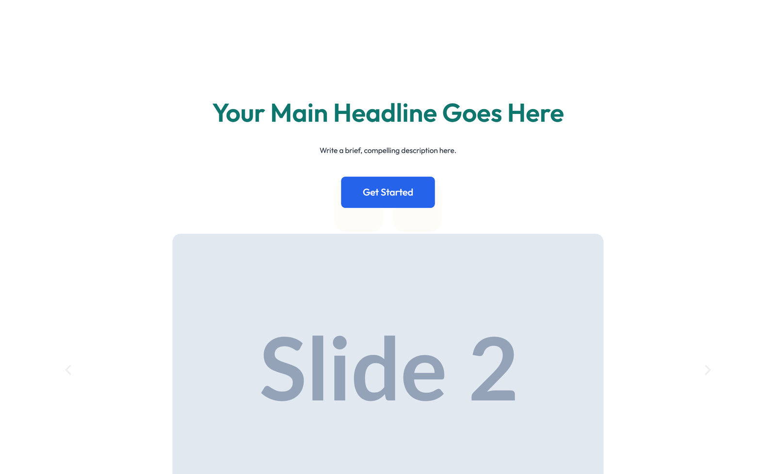 Centered Hero with H1, Subtitle, CTA, 3 Counter Stats 33 - Elementor component
