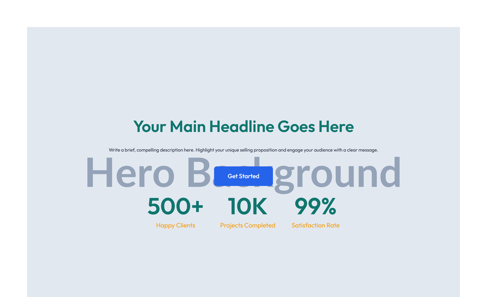 Centered Hero with H1, Subtitle, CTA, Trust Logos 34 - Elementor component