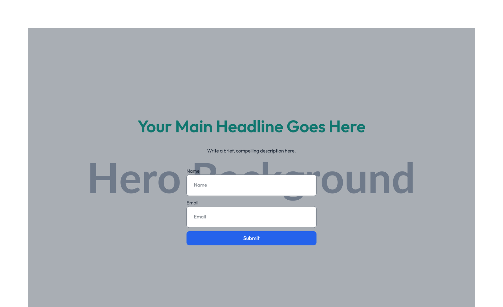 Centered Hero with H1, Subtitle, CTA, 3 Counter Stats 35 - Elementor component