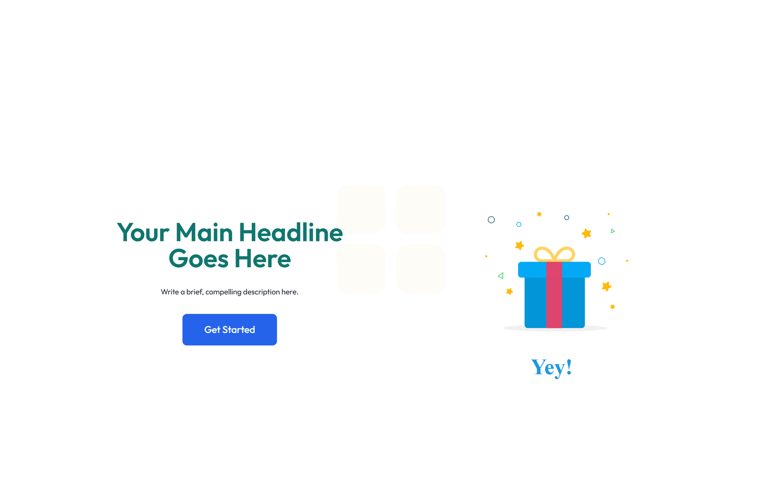 Screenshot of Centered Hero with H1, Subtitle, CTA, Trust Logos 38 - Elementor Hero Sections component