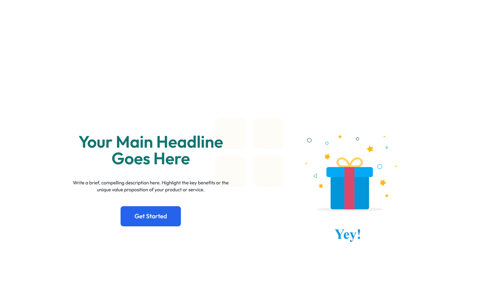 Screenshot of Split Hero with Image Left and Text Right and CTA 38 - Elementor Hero Sections component