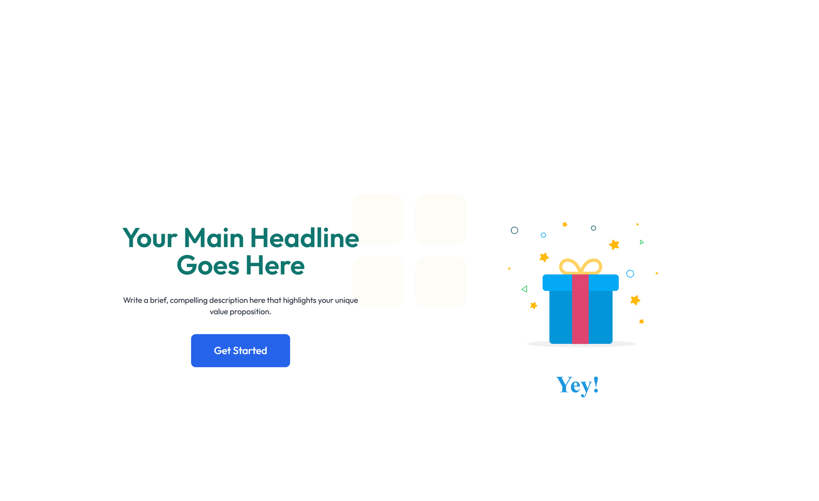 Screenshot of Split Hero with Text Left and Image Right and Two Buttons 39 - Elementor Hero Sections component