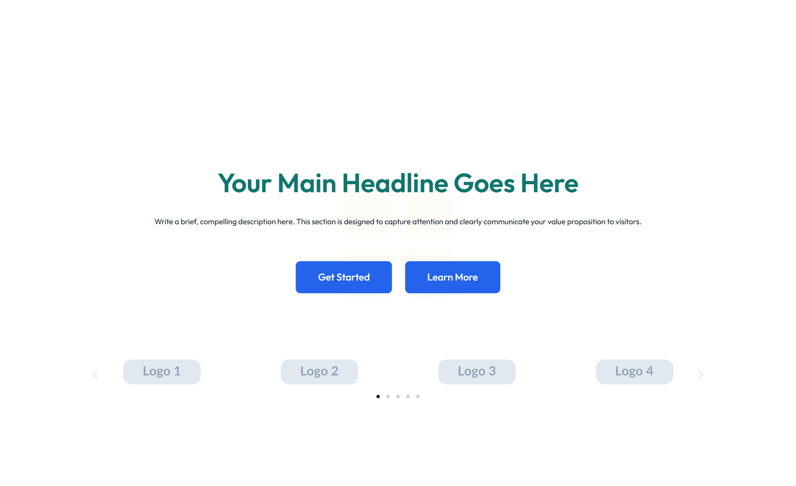 Screenshot of Split Hero with Text Left and Image Right and Two Buttons 41 - Elementor Hero Sections component