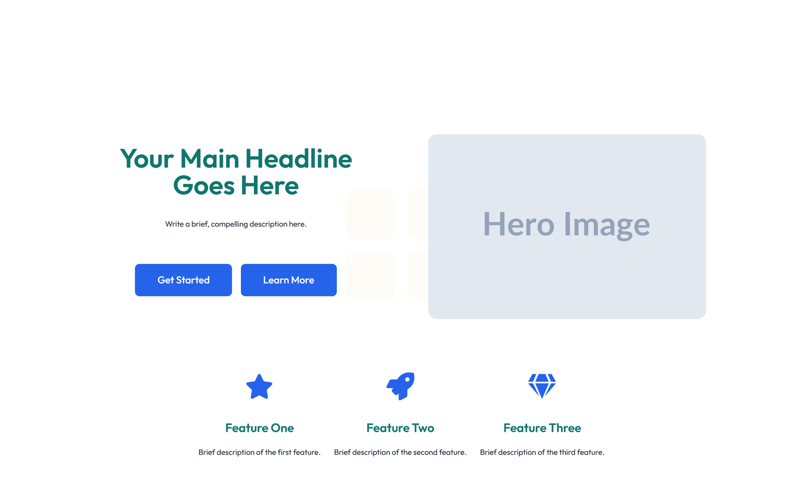 Centered Hero with H1, Subtitle, CTA Button 43 - Elementor component