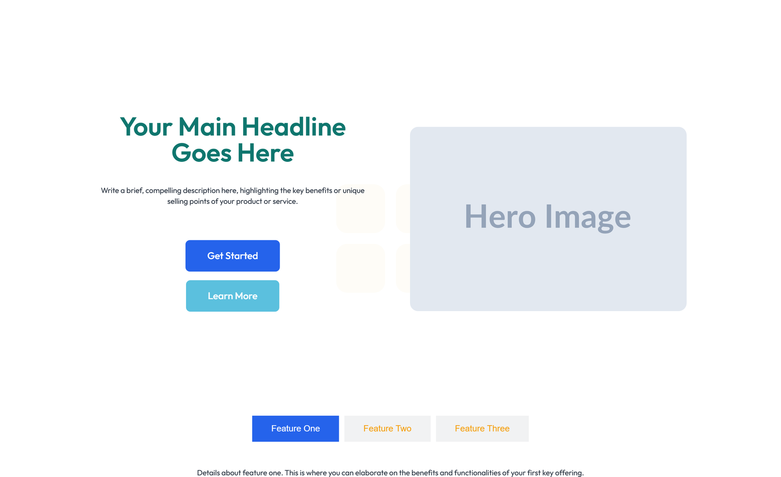 Centered Hero with H1, Subtitle, CTA Button 44 - Elementor component