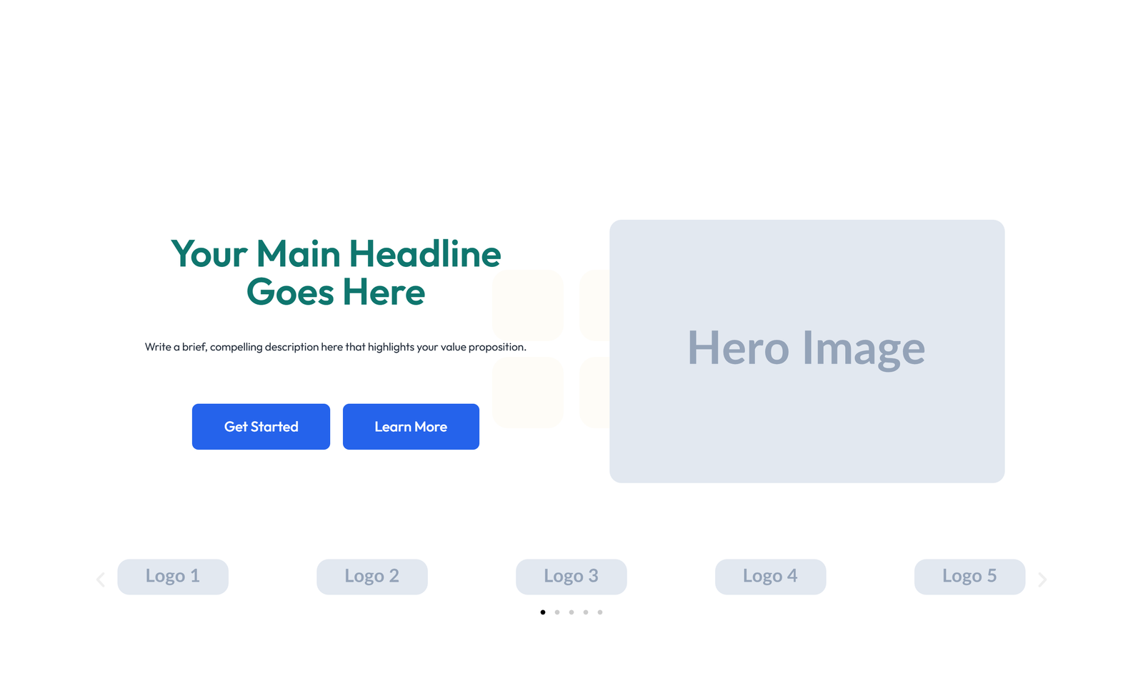 Centered Hero with H1, Subtitle, CTA, 3 Counter Stats 44 - Elementor component