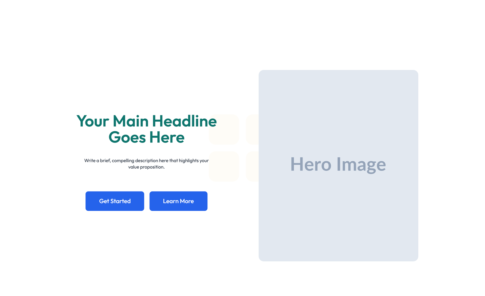 Split Hero with Image Left and Text Right and CTA 48 - Elementor component