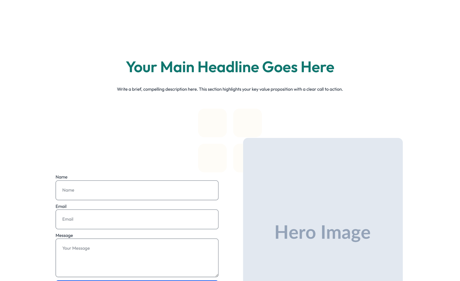 Split Hero with Text and Counters Left and Image Right 48 - Elementor component