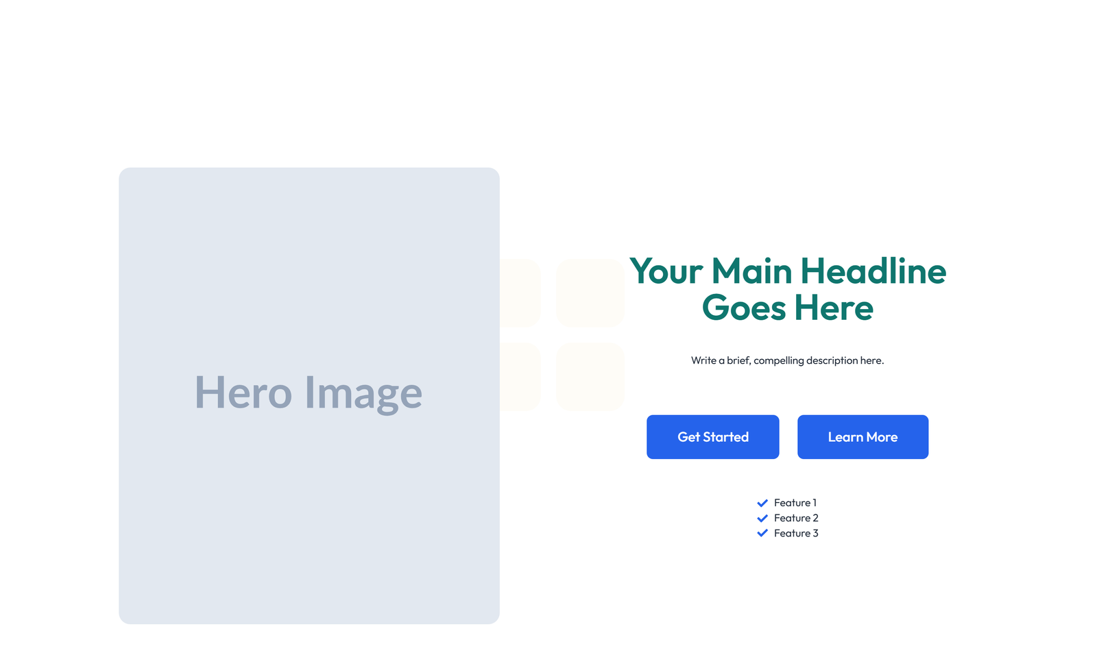 Centered Hero with H1, Subtitle, CTA, 3 Counter Stats 51 - Elementor component
