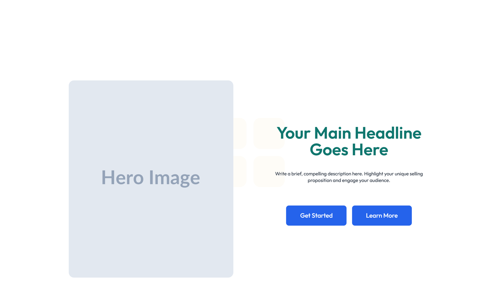 Centered Hero with H1, Subtitle, CTA, 3 Counter Stats 53 - Elementor component