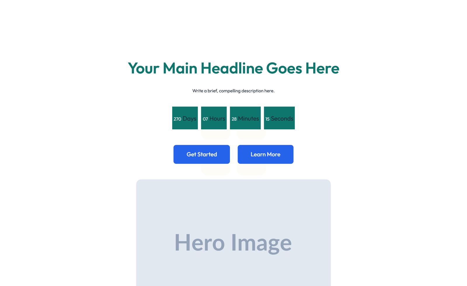 Centered Hero with H1, Subtitle, CTA, Trust Logos 54 - Elementor component