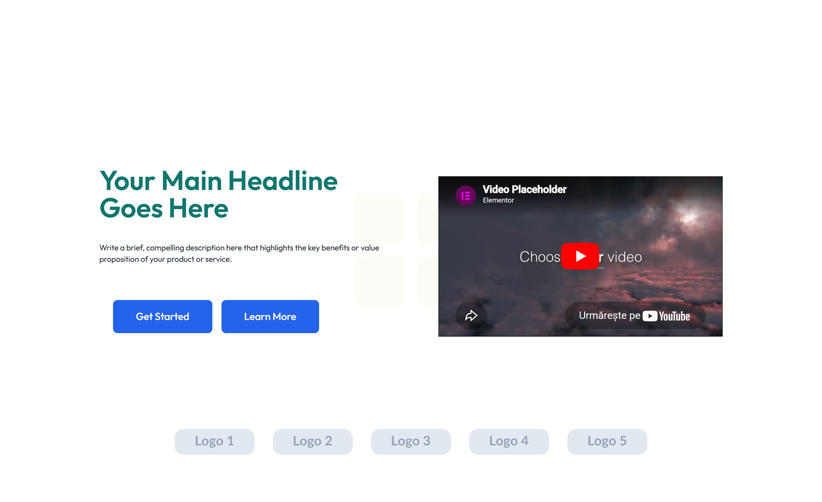 Split Hero with Text and Counters Left and Image Right 58 - Elementor component