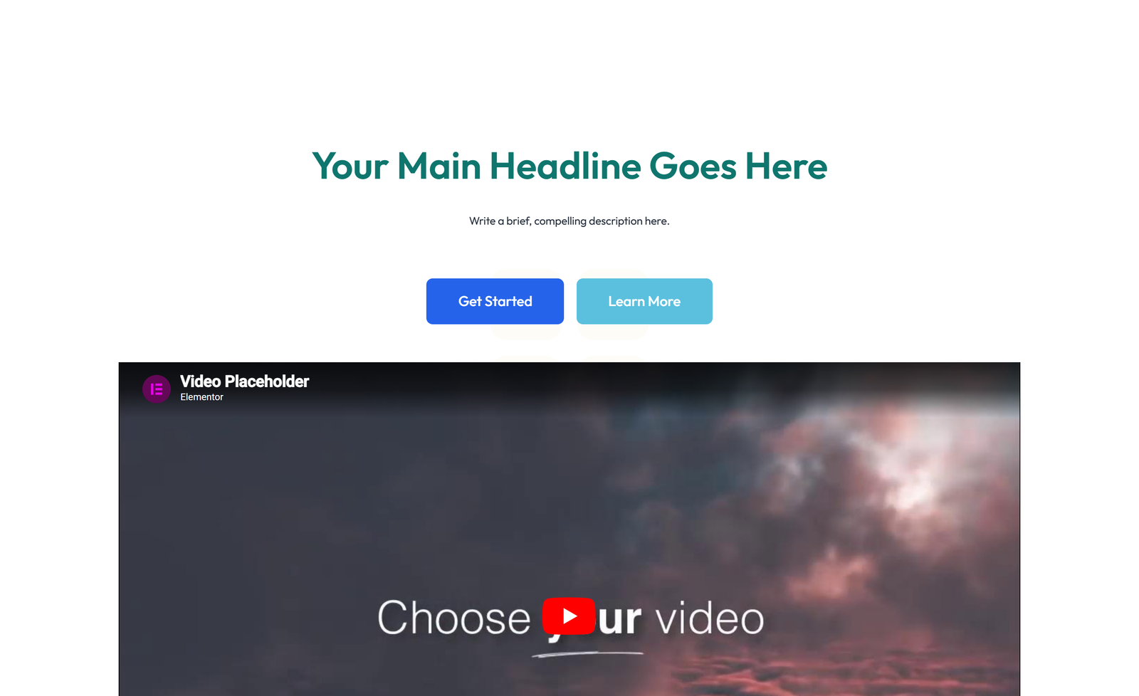 Split Hero with Image Left and Text Right and CTA 61 - Elementor component