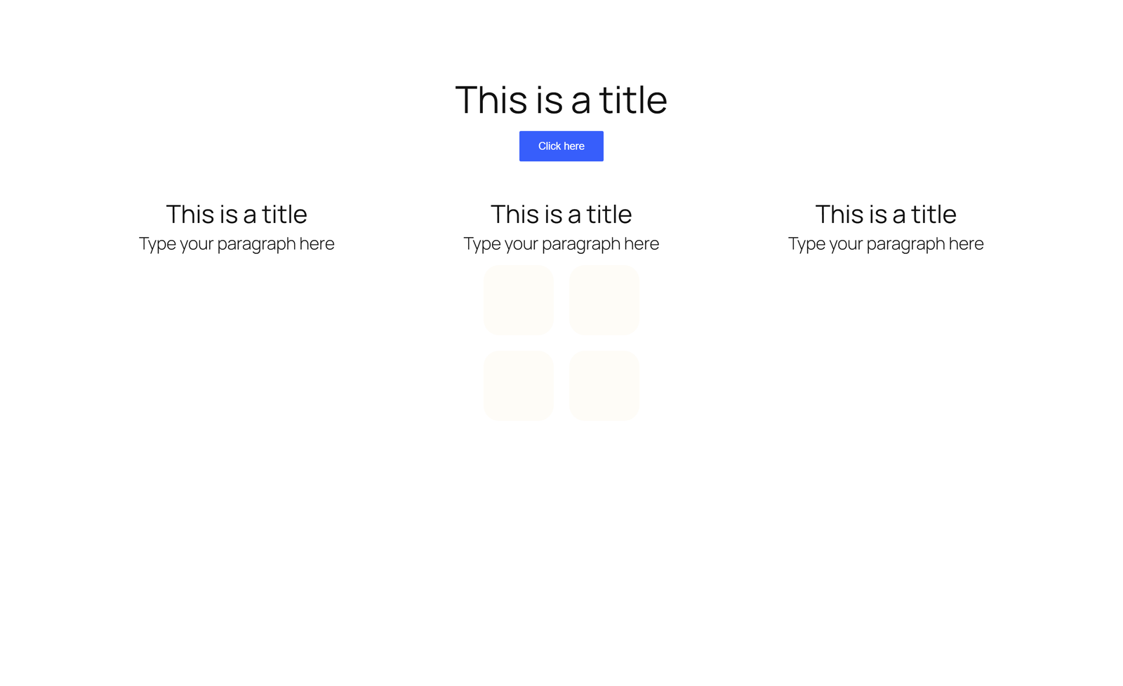 Screenshot of Centered Compact Hero with Single Button - Elementor Hero Sections component