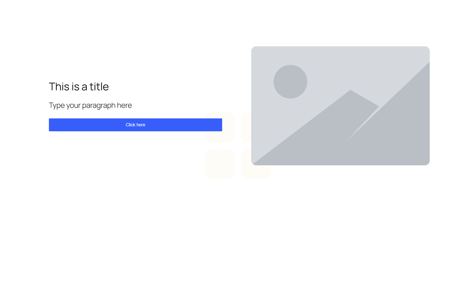 Split Hero with Text Left and Image Right - Elementor component
