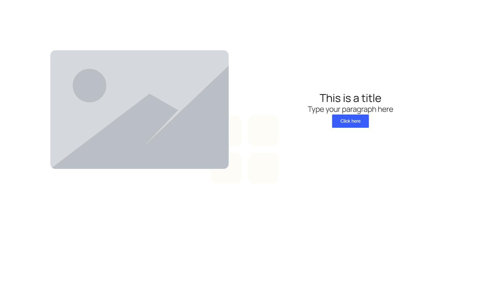 Split Hero with Image Left and Text Right - Elementor component