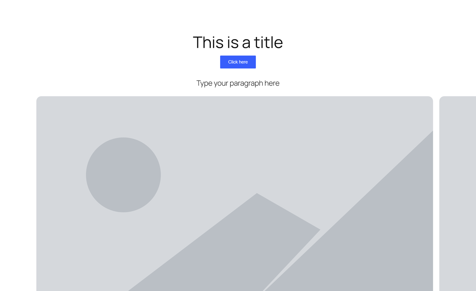 Centered Hero with Single Button and 4-logo Row - Elementor component