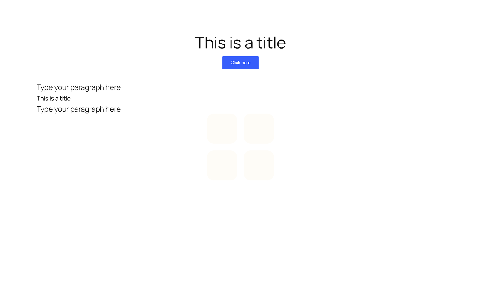 Screenshot of Centered Hero with Single Button and Quote Block - Elementor Hero Sections component