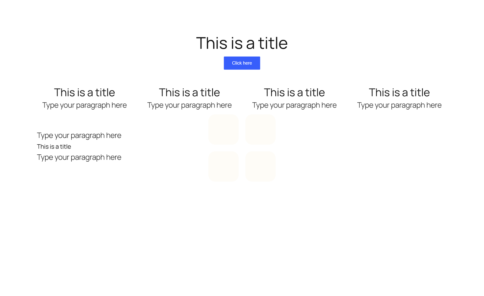 Screenshot of Centered Hero with Single Button, Quote Block, and 4-stat Counter - Elementor Hero Sections component
