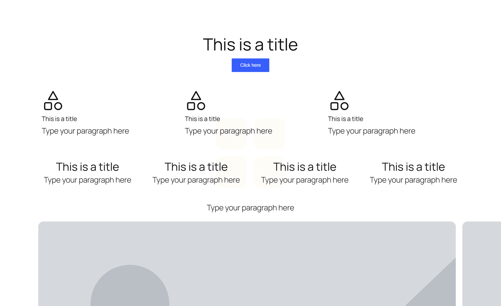 Centered Hero with Single Button, 3 Icon Cards, 5-logo Row, 2 - Elementor component