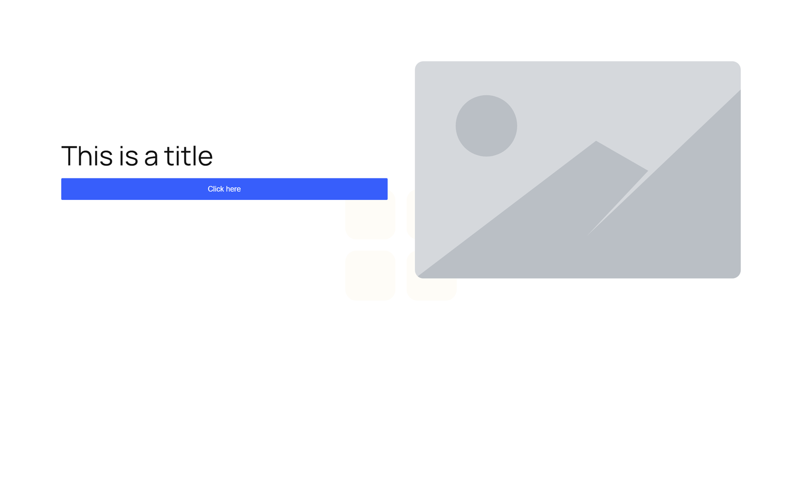 Centered Hero with Single Button 2 - Elementor component