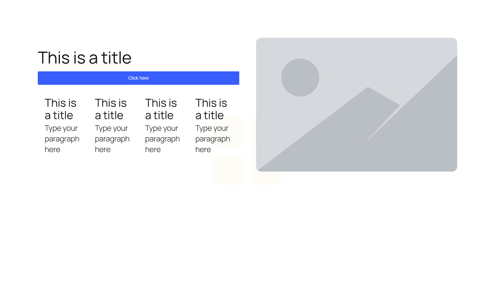 Centered Hero with Single Button and 4-stat Counter 2 - Elementor component