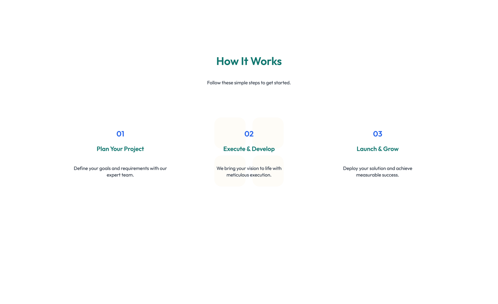 Screenshot of How It Works Layout Style 1 - Elementor How It Works / Process component
