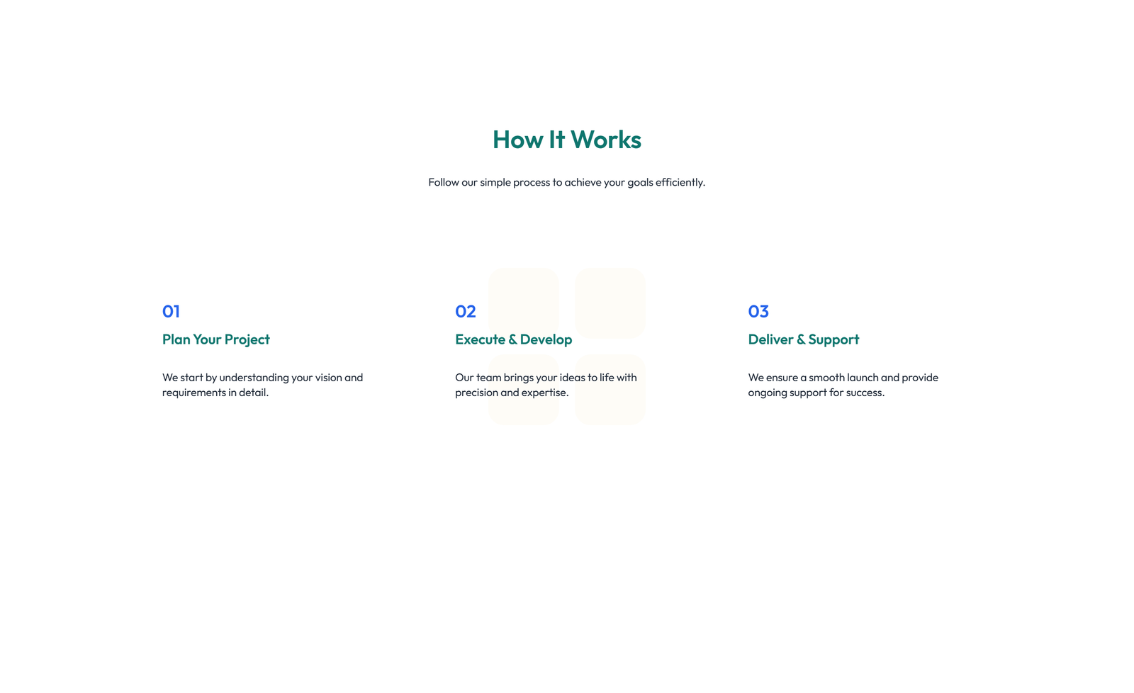 Screenshot of How It Works Layout Style 2 2 - Elementor How It Works / Process component