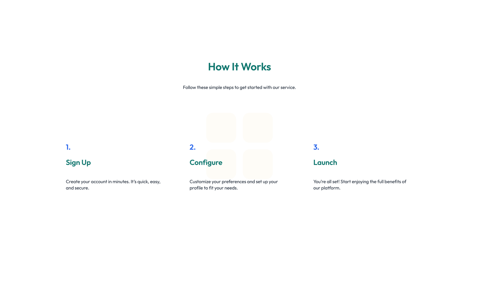 Screenshot of How It Works Layout Style 4 2 - Elementor How It Works / Process component