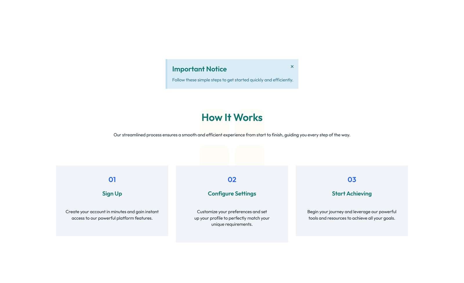 How It Works Layout Style 1 4 - Elementor component