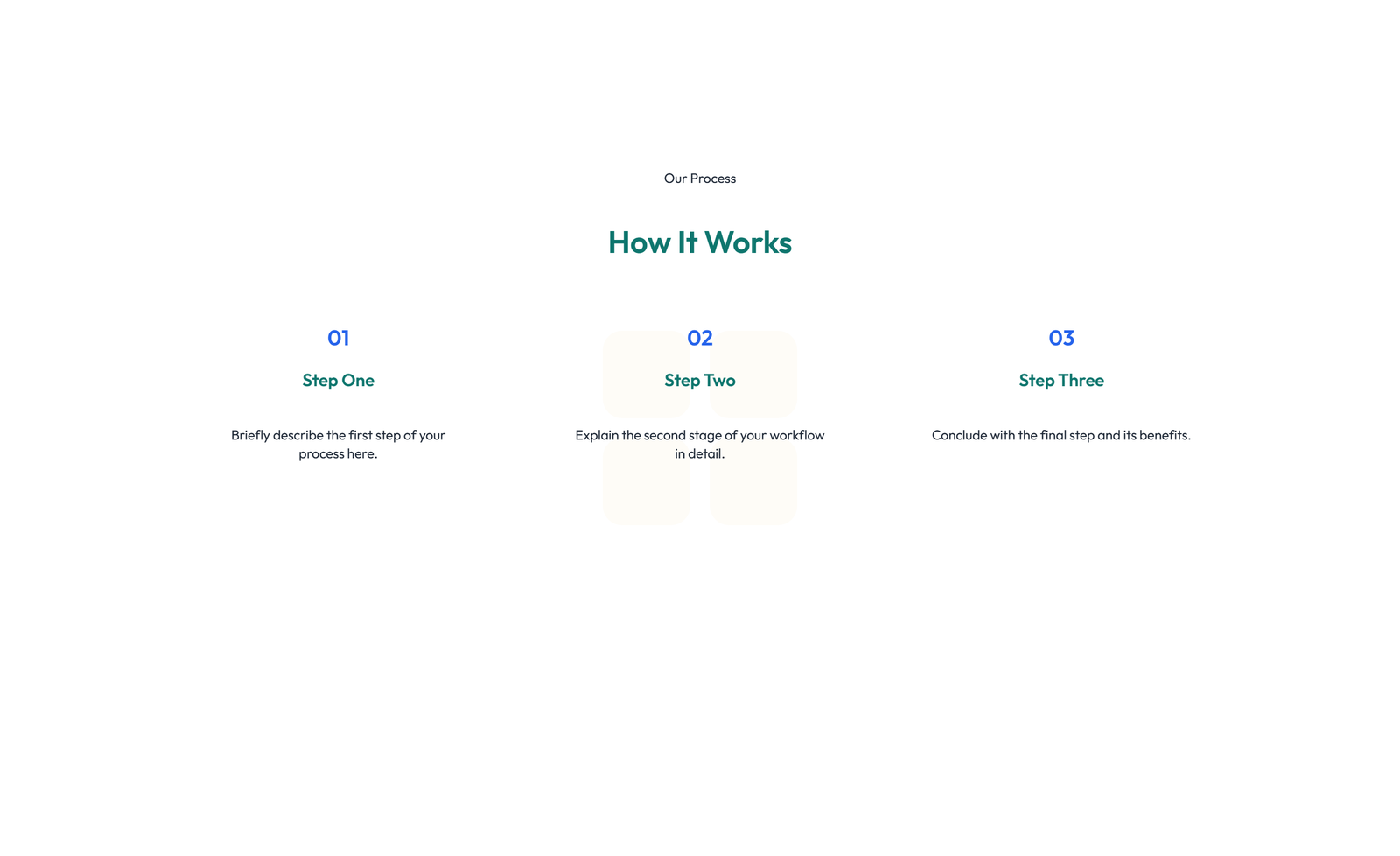 Screenshot of How It Works Layout Style 2 4 - Elementor How It Works / Process component