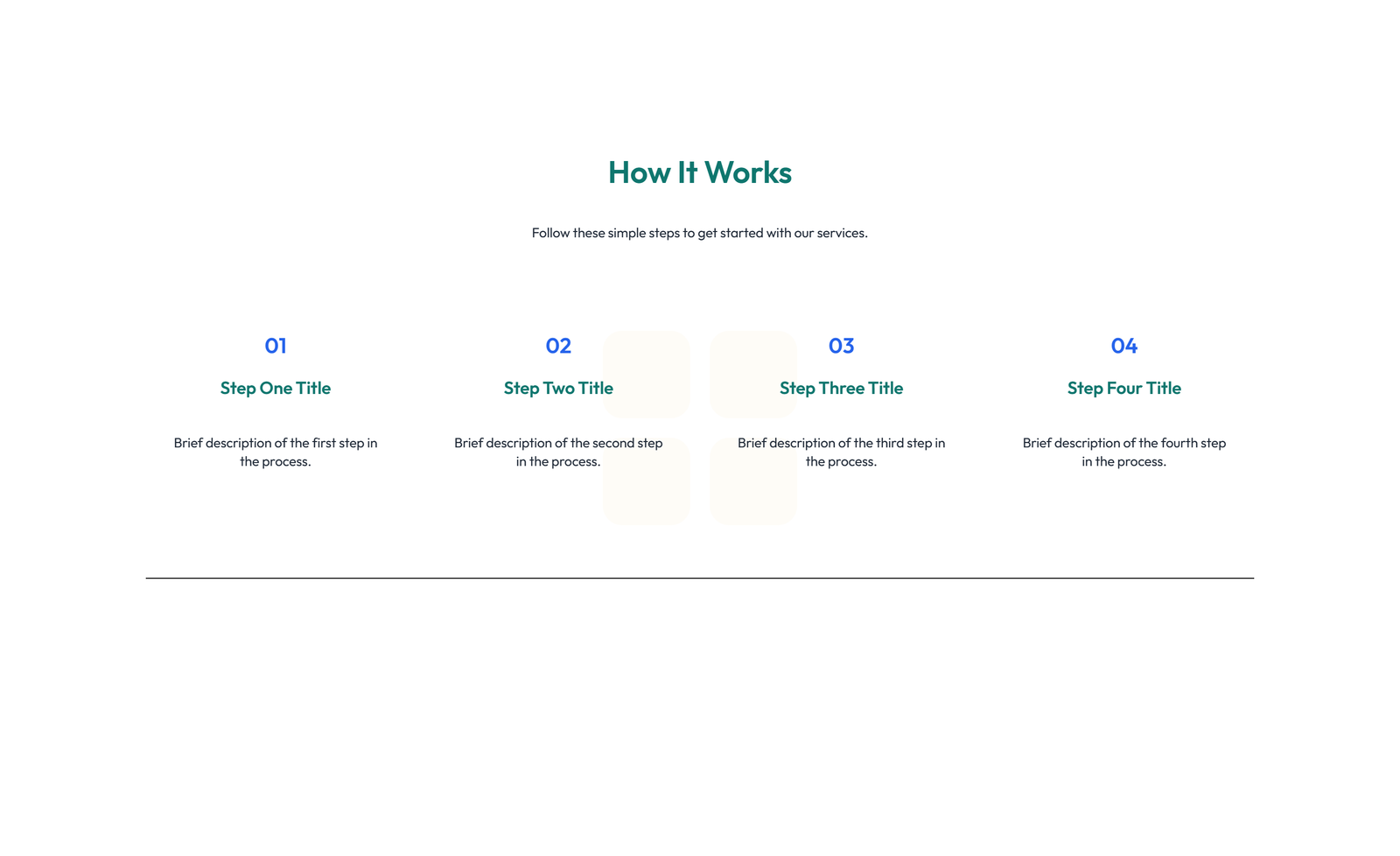 Screenshot of How It Works Layout Style 2 7 - Elementor How It Works / Process component