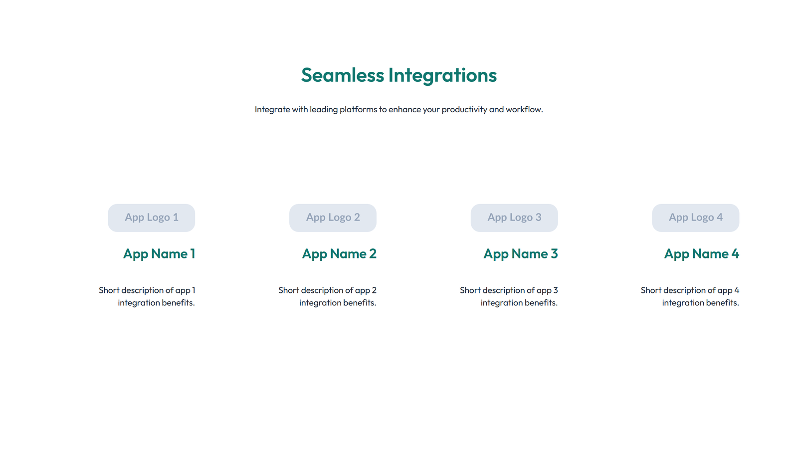 Screenshot of Integration Layout Style 3 7 - Elementor Integrations / Apps component