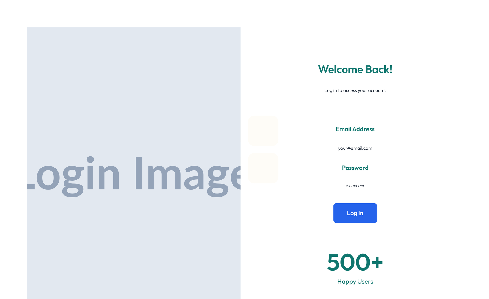 Login Layout Style 5 6 - Elementor component