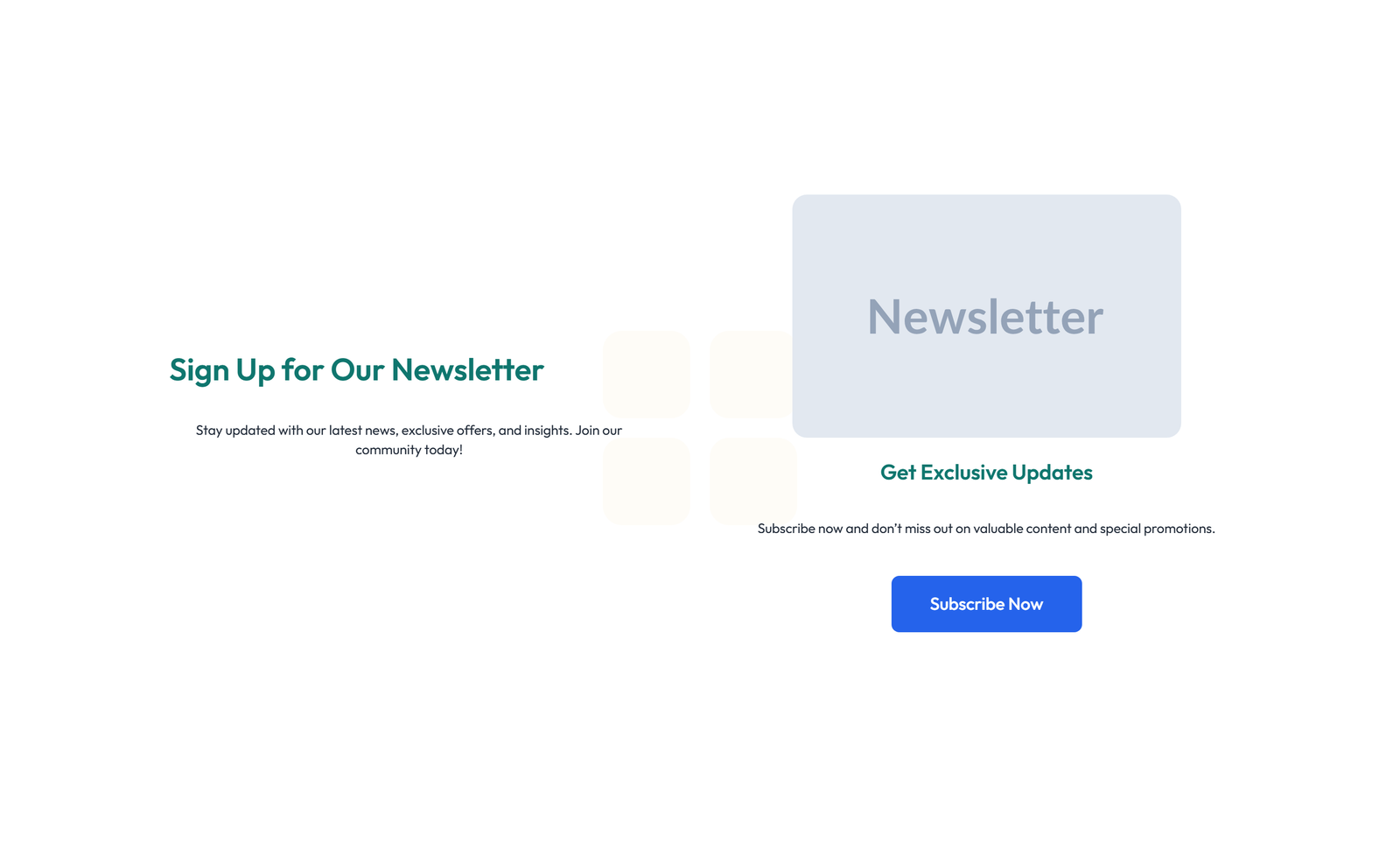 Newsletter Layout Style 2 5 - Elementor component
