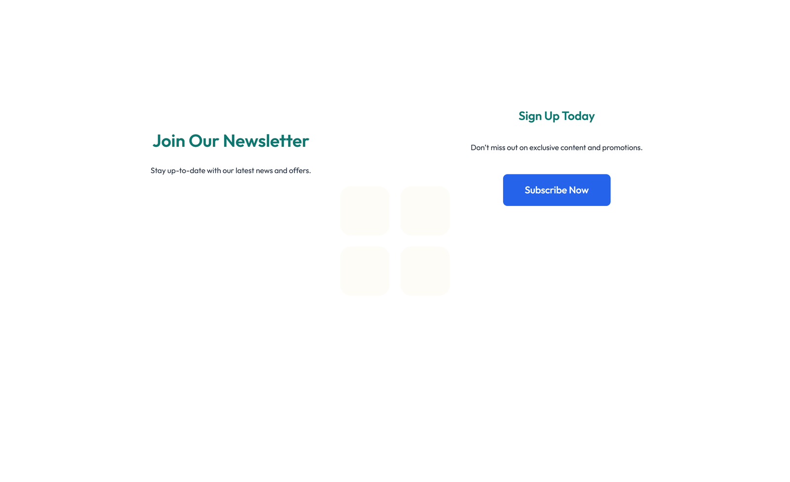 Screenshot of Newsletter Layout Style 1 6 - Elementor Newsletter / Signup component
