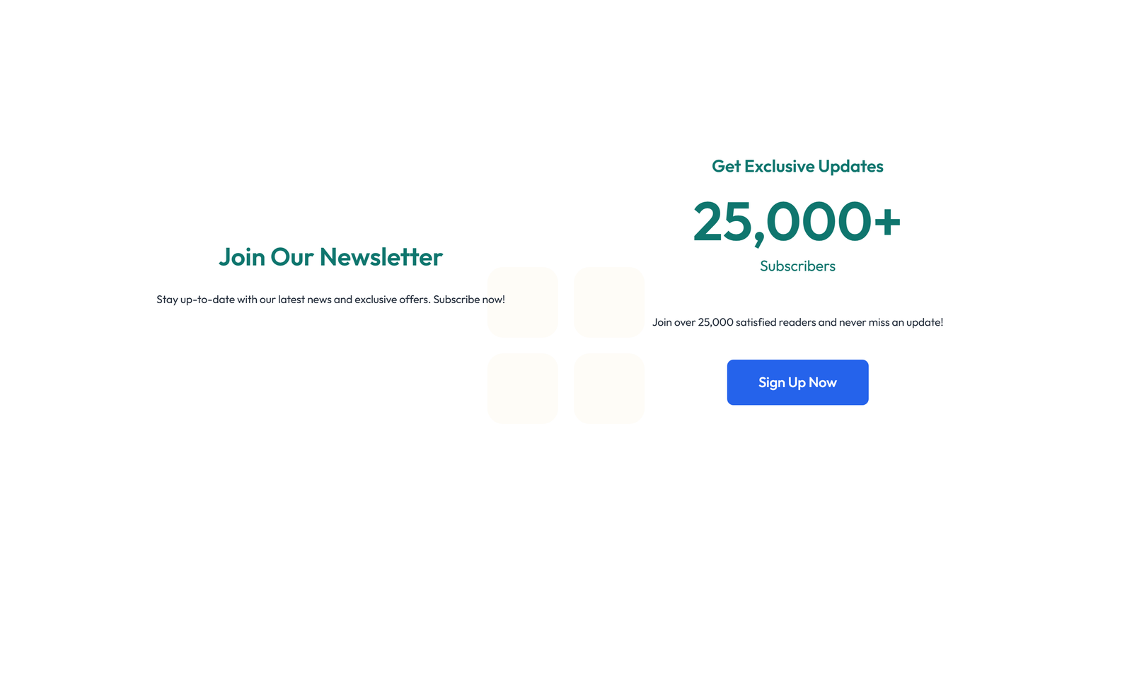 Screenshot of Newsletter Layout Style 5 6 - Elementor Newsletter / Signup component