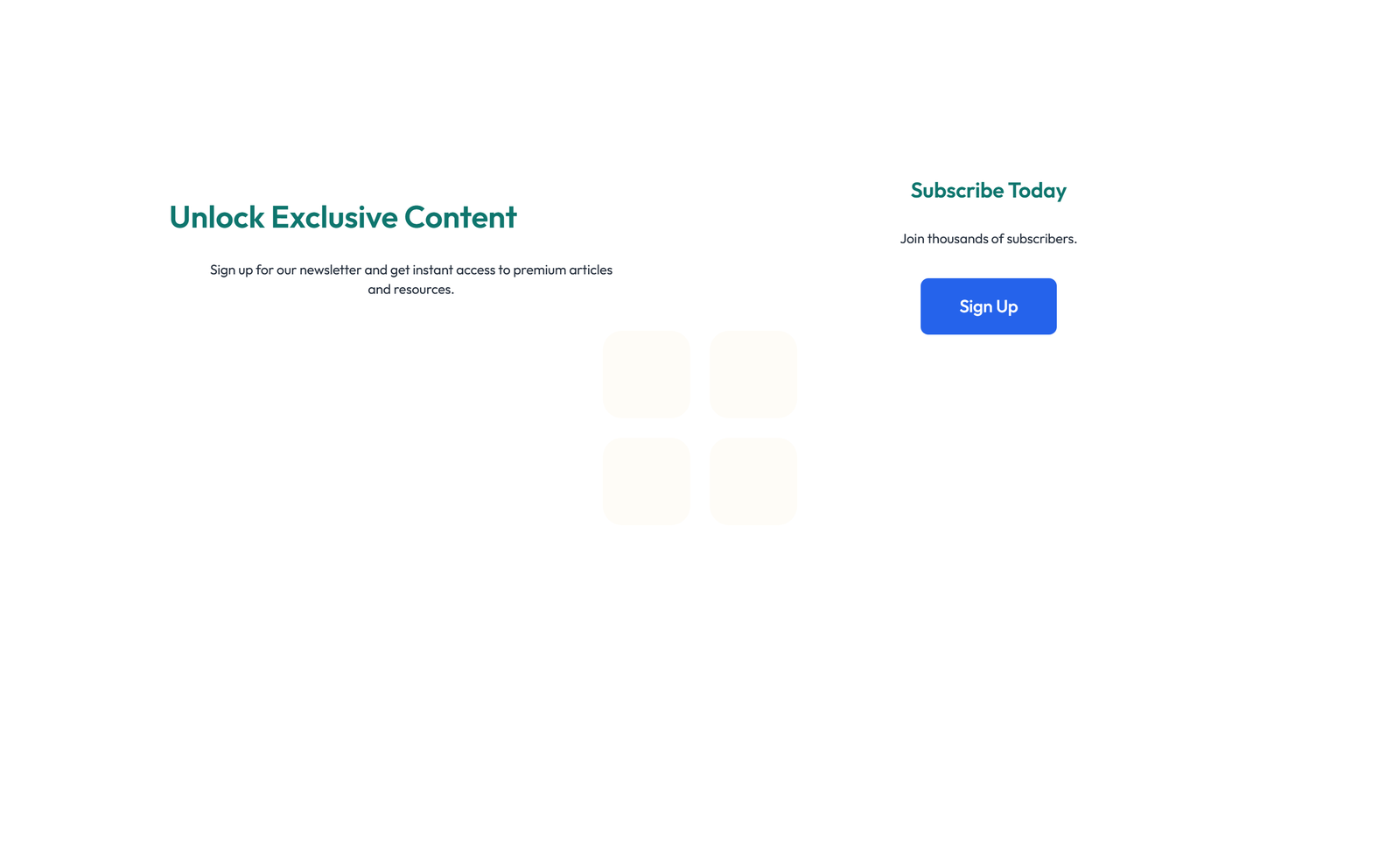 Screenshot of Newsletter Layout Style 4 7 - Elementor Newsletter / Signup component