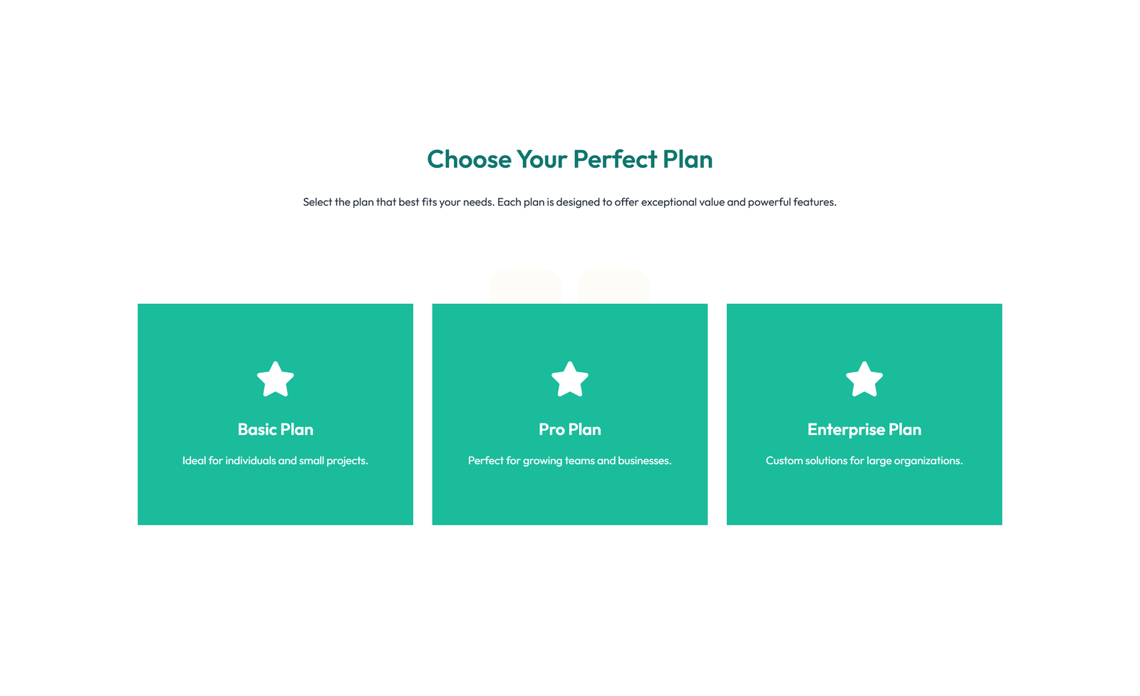 Pricing with 3-column Price Table Comparison 95 - Elementor component