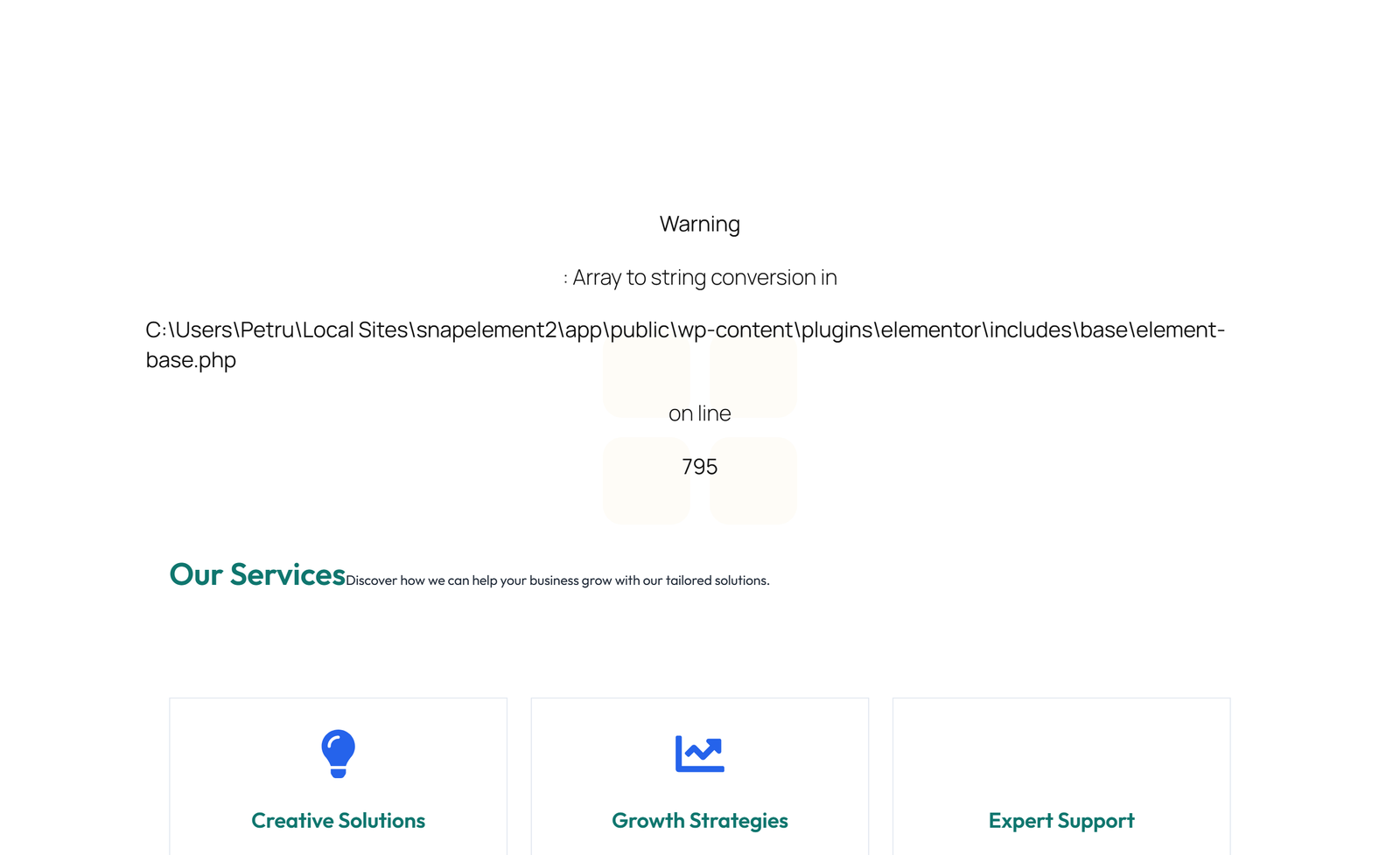 Screenshot of Service Layout Style 3 3 - Elementor Services Sections component